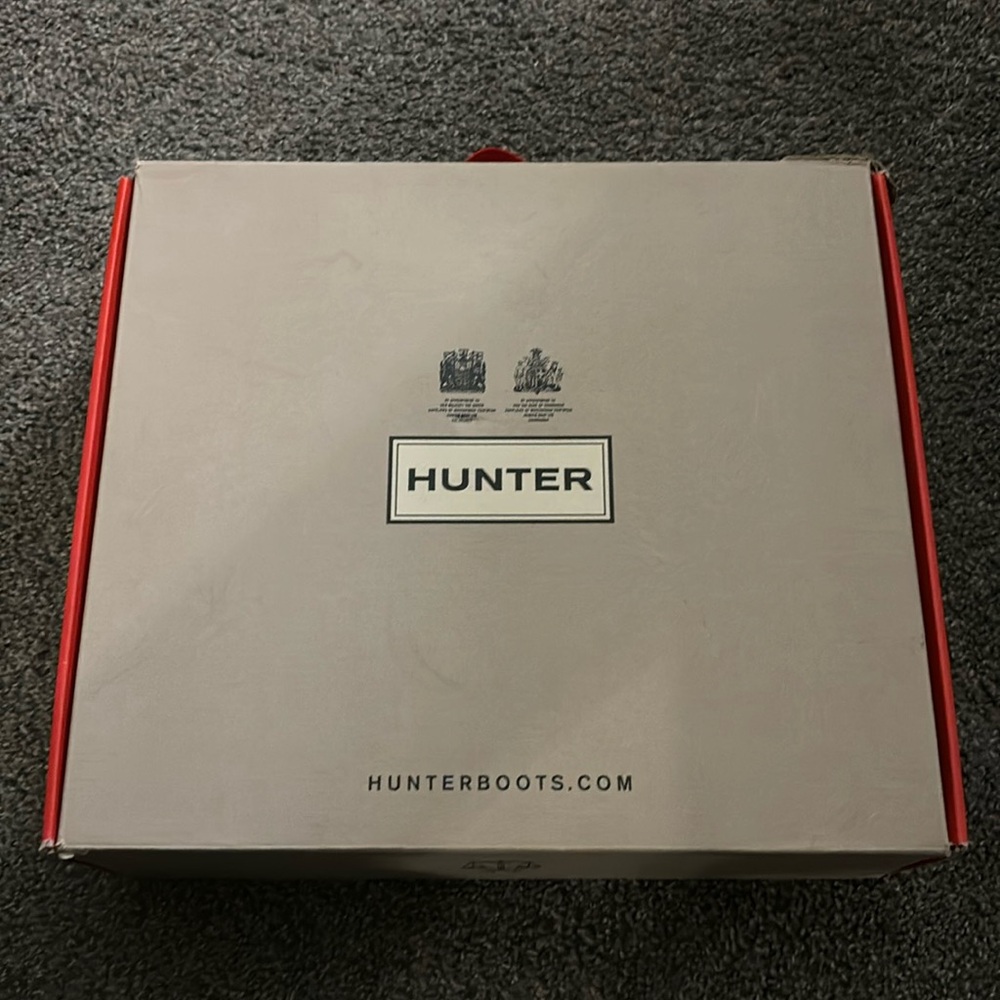 Hunter boots navy blue worn a couple of times.